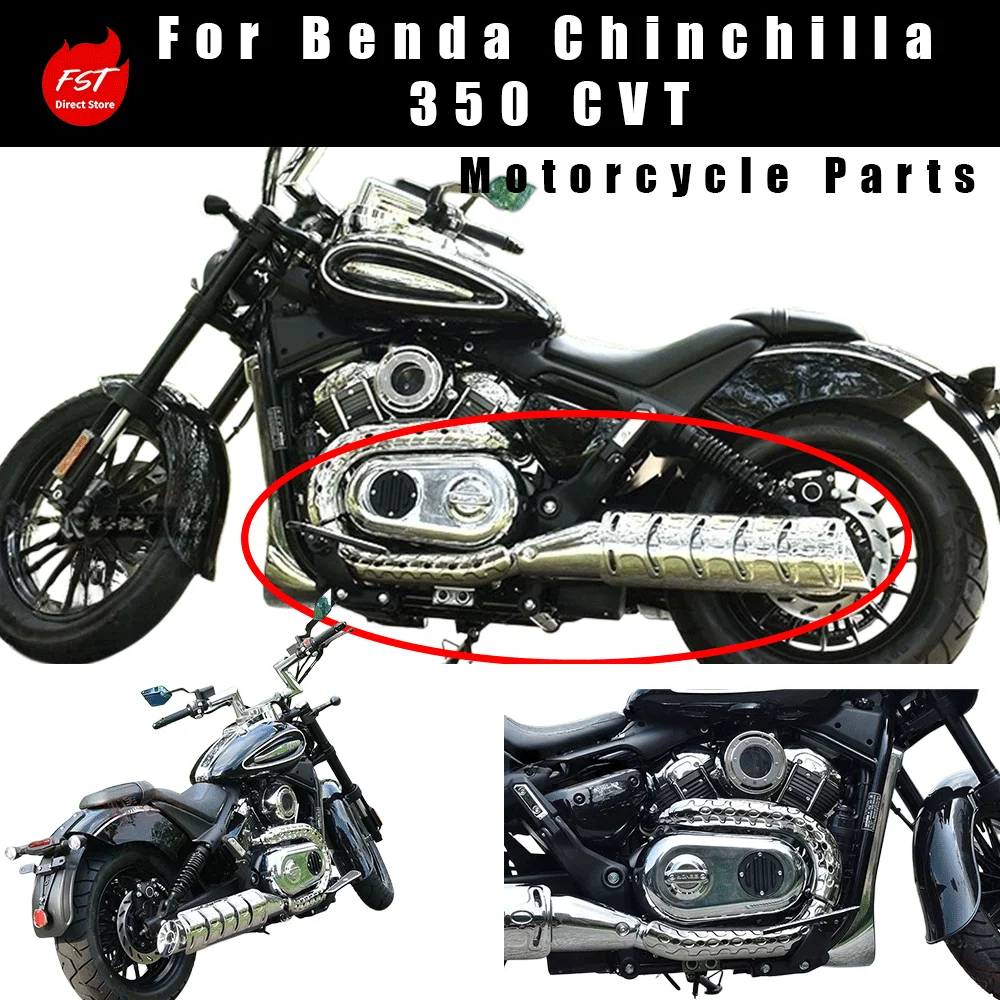 

Thickened Electroplated Clutch Cover & Heat Shield, Automatic Version Mod Parts for Benda Chinchilla 350 ACE