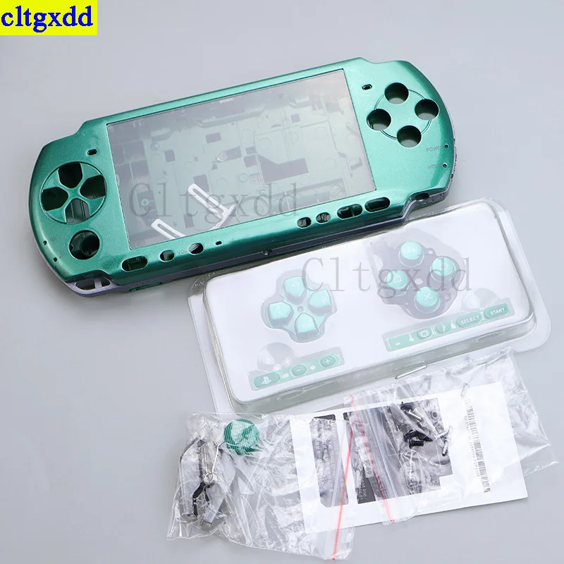 ﻿ Cltgxdd 1 set FOR PSP 1000 2000 3000 game console case with button screws, label stickers, top and bottom panels outer shell