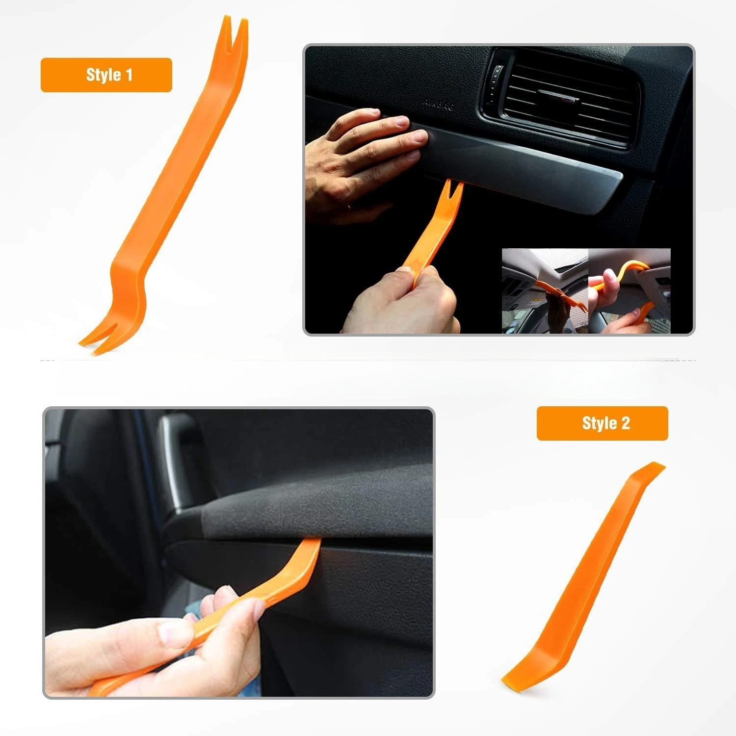 Portable Car Panel Removal kit Nail Puller Radio Audio Door Pry Repair Clip Decorative Dashboard Removal Mounting Hand Tool