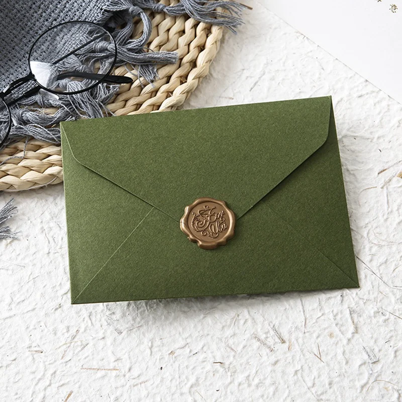 20Pcs Modern Simplicity Envelope With Fire Paint Imprint 16X12cm For Wedding Blessing Gratitude Invitations Giftbox