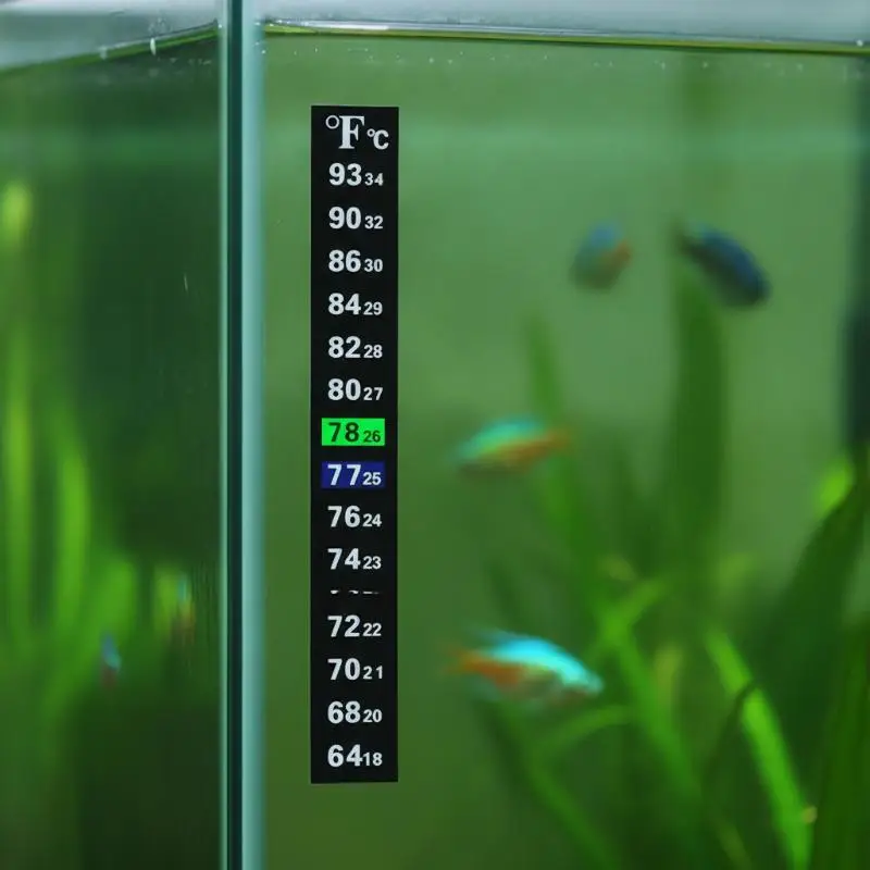 Digital Color Changing Thermometer IPX5 Waterproof Accurate Dual Temp Display for Fish Tank Aquarium Water Temp Monitoring