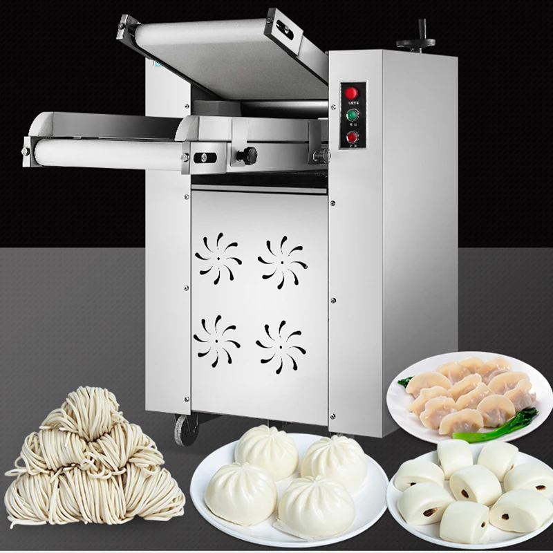 

PBOBP Dough Skin Machine Automatic Commercial Stainless Steel Noodle Press Dough Rolling Pasta Maker Dumpling Maker Machine