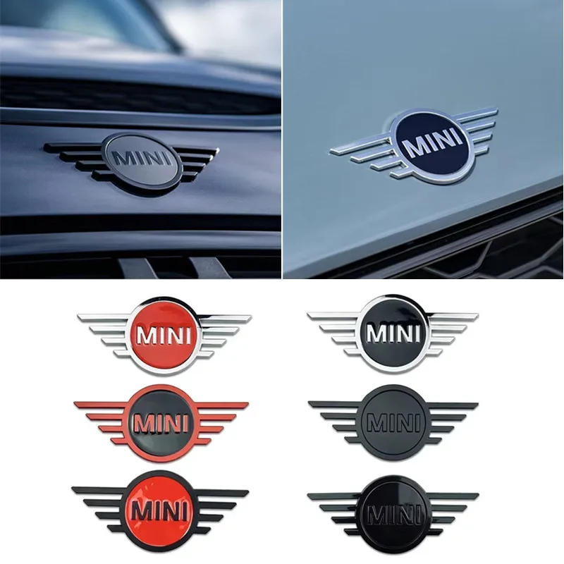 

Металлическая эмблема автомобиля, передний логотип, задний значок, наклейка для Mini Cooper Countryman Clubman JCW F55 F56 R55 R56 R60 F60, автоаксессуары