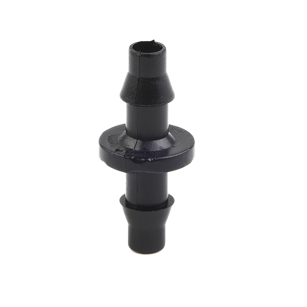 for 4/7mm hose Irrigation Connector Barbed Connector for Double Way Garden Drip 100PC Black Practical High Quality