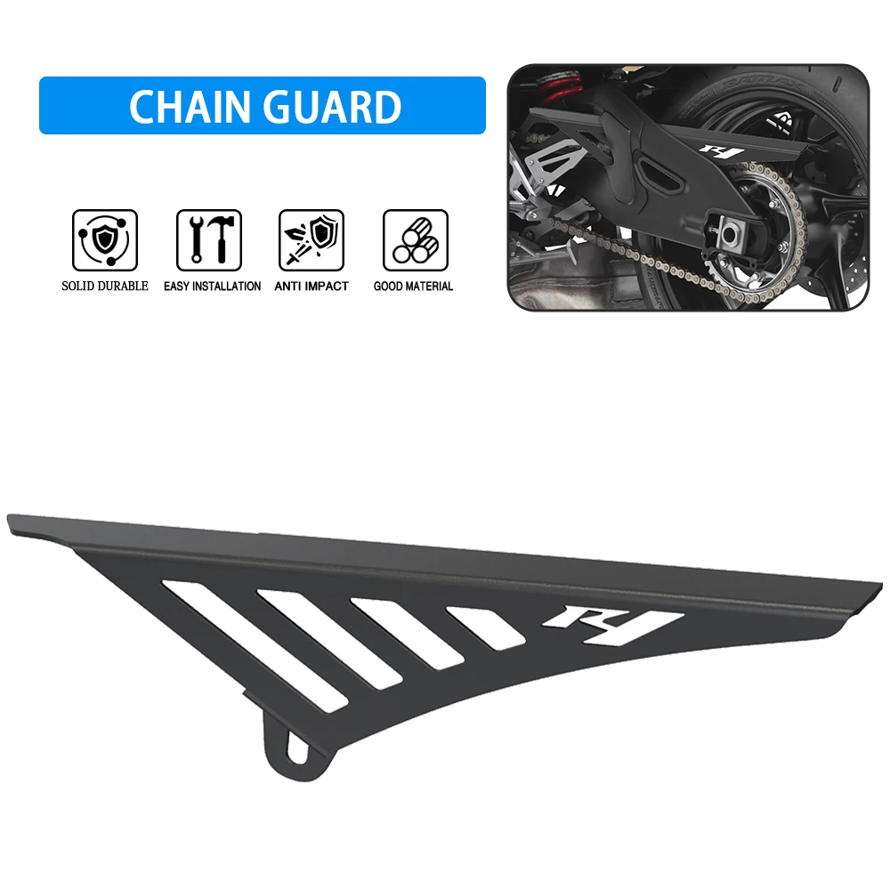 

For YAMAHA YZF R1 R1M MT10 FZ10 2015-2021 2022 2023 2024 CNC Aluminum Extension Chain Guard Chain Cover Protection Motorcycle