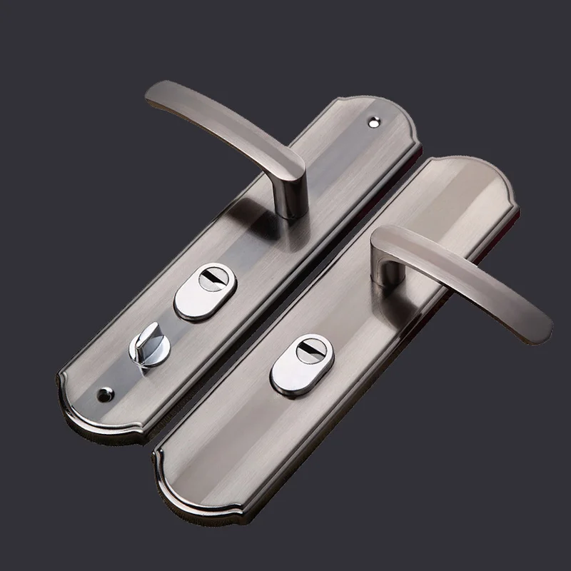 Aluminium Alloy Door Handle Universal Security Door Handle Pair Lock Thickened Panel Handle Door Lock  Household Hardware