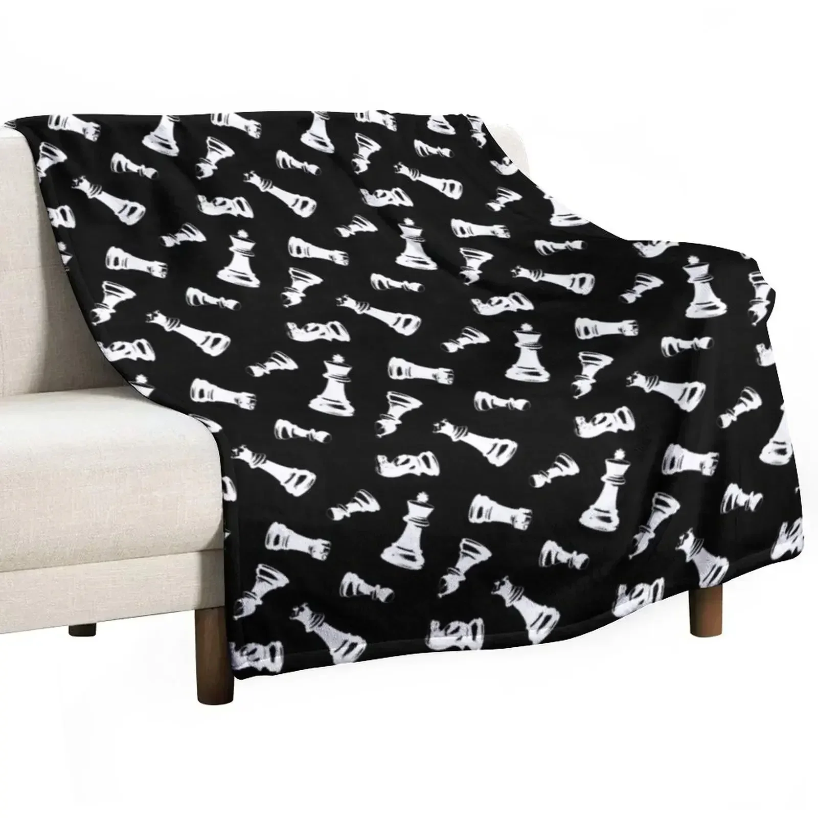 Chess Pieces Throw Blanket halloween Multi-Purpose Plaid Beautifuls Hairys Blankets Sofas Of Decoration Blankets