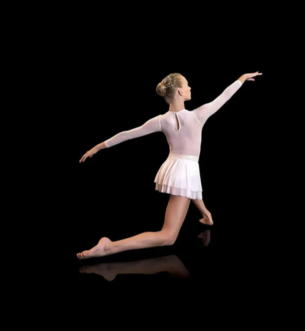 Costume de danse, jupe de danse jazz professionnelle, style paillettes de danse latine, personnalisé dans toutes les couleurs