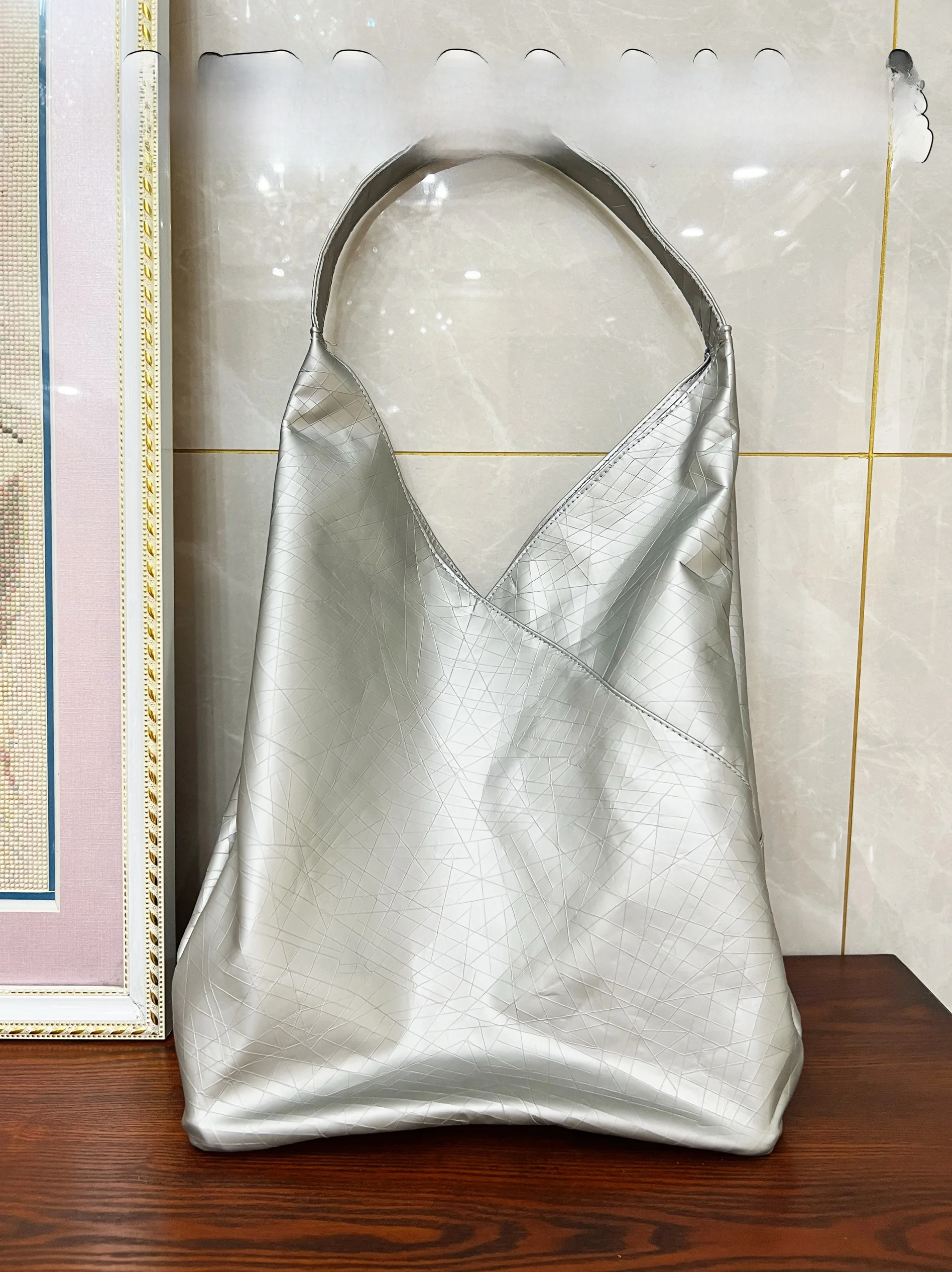 Majimo New Style Soft Top Layer Cowhide Leather Tote Bag Women's Underarm Single Shoulder  Handbag British Style