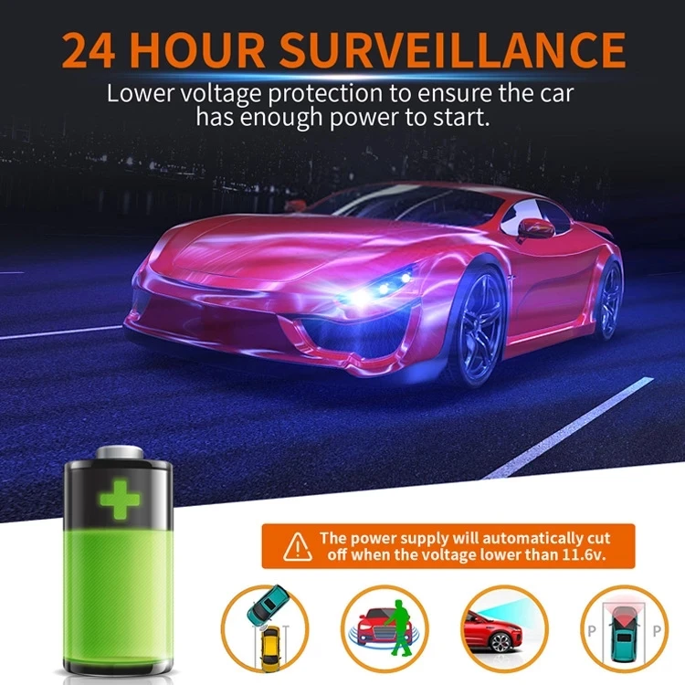 DDPAI 12/24V Micro USB Car Charger 4M Hard Wire Hardwire Kit for DDPAI Mini / DDPAI Z5 / DDPAI N3 Dash Cam