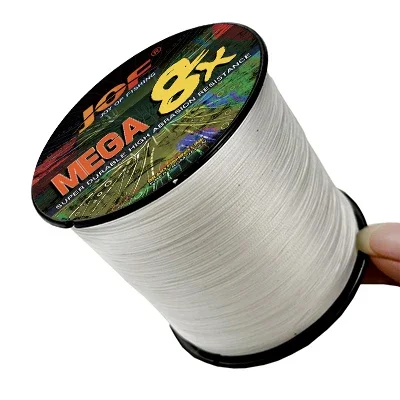 JOF X8 Stränge 1000M 500M 300M Super Starke PE Geflochtene Angelschnur Multifilament Gewinde Max Drag 18-78LB Karpfen Reservoir Teich