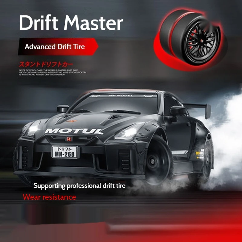 

New MN268 1/16 RC Car 2.4g Anti-Interference 7.4v 1200mah Professional Rear-wheel drive High Speed Car Driftable Racing GTR Toy