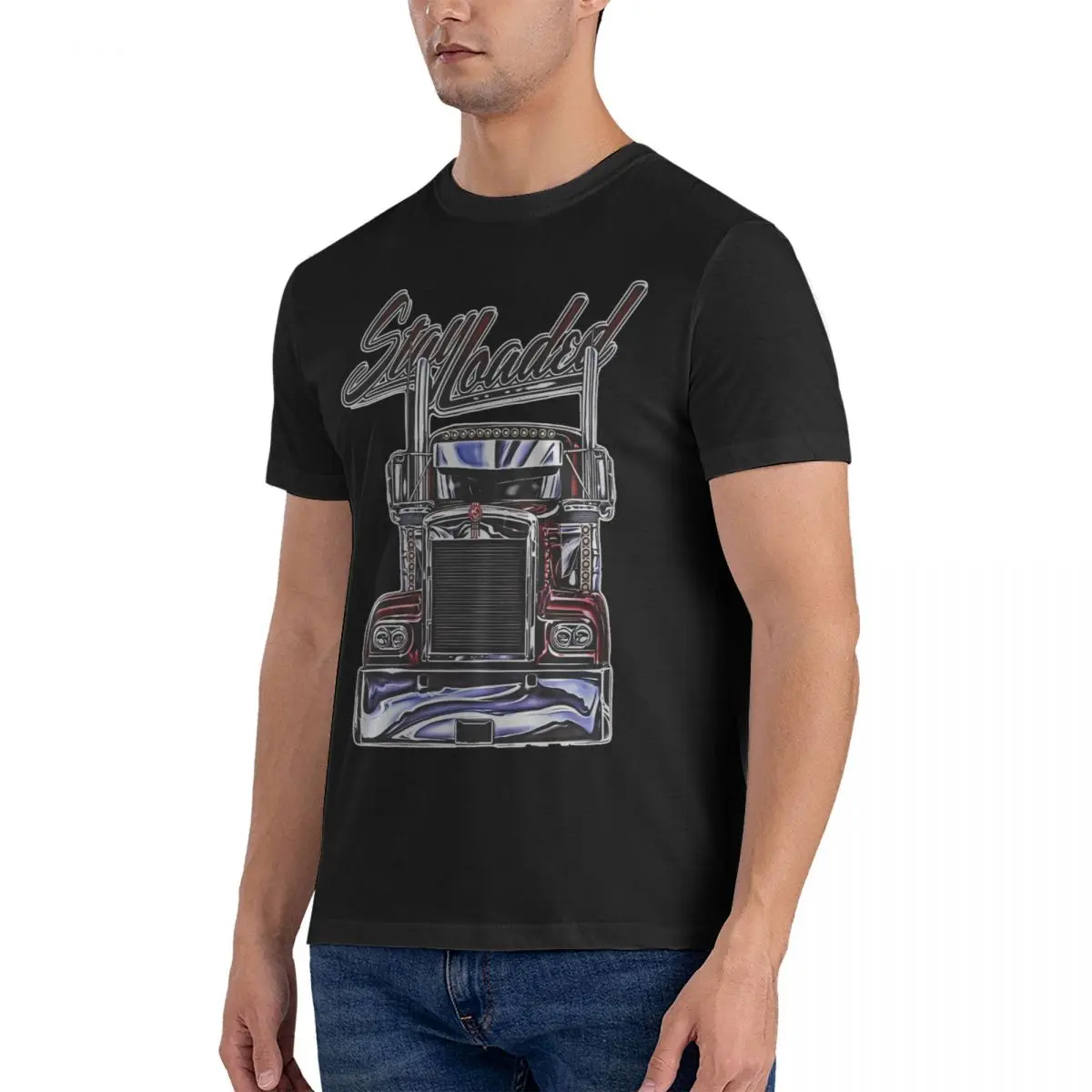 Men T-Shirts Kenworth Stay Loaded Casual Pure Cotton Tee Shirt Short Sleeve Kenworth T Shirt Crewneck Tops Original