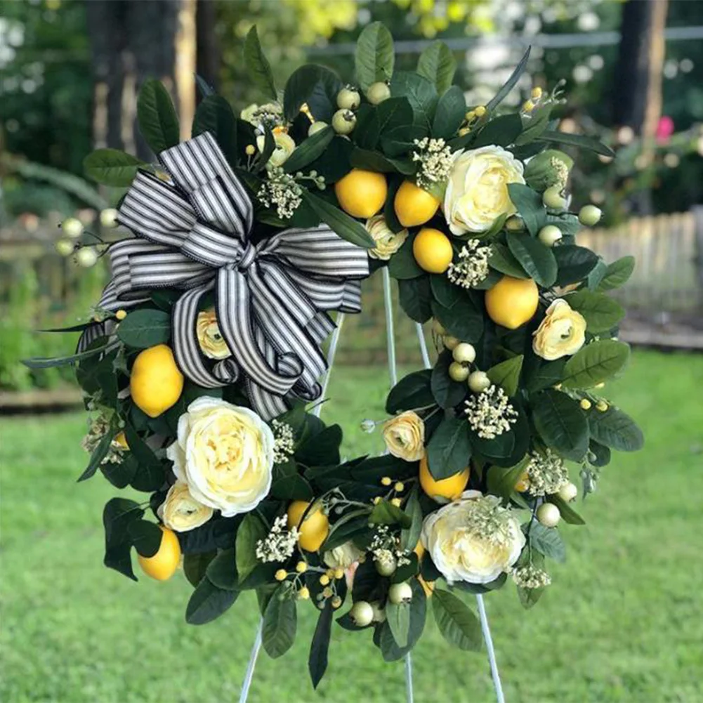 As Picture Lemon Wreath Colorful Wreath For Events Artificial Wreath Conversation Starter Decoration For Weddings