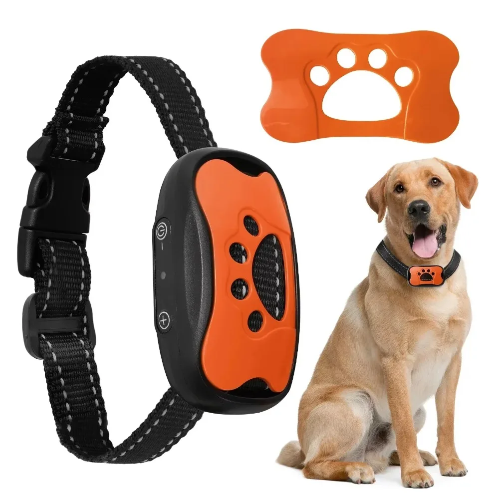 Pet Dog Anti Barking Device Electric Dogs Training Collar Dog Collar USB Chargeable Stop Barking Vibration Anti Bark Devices