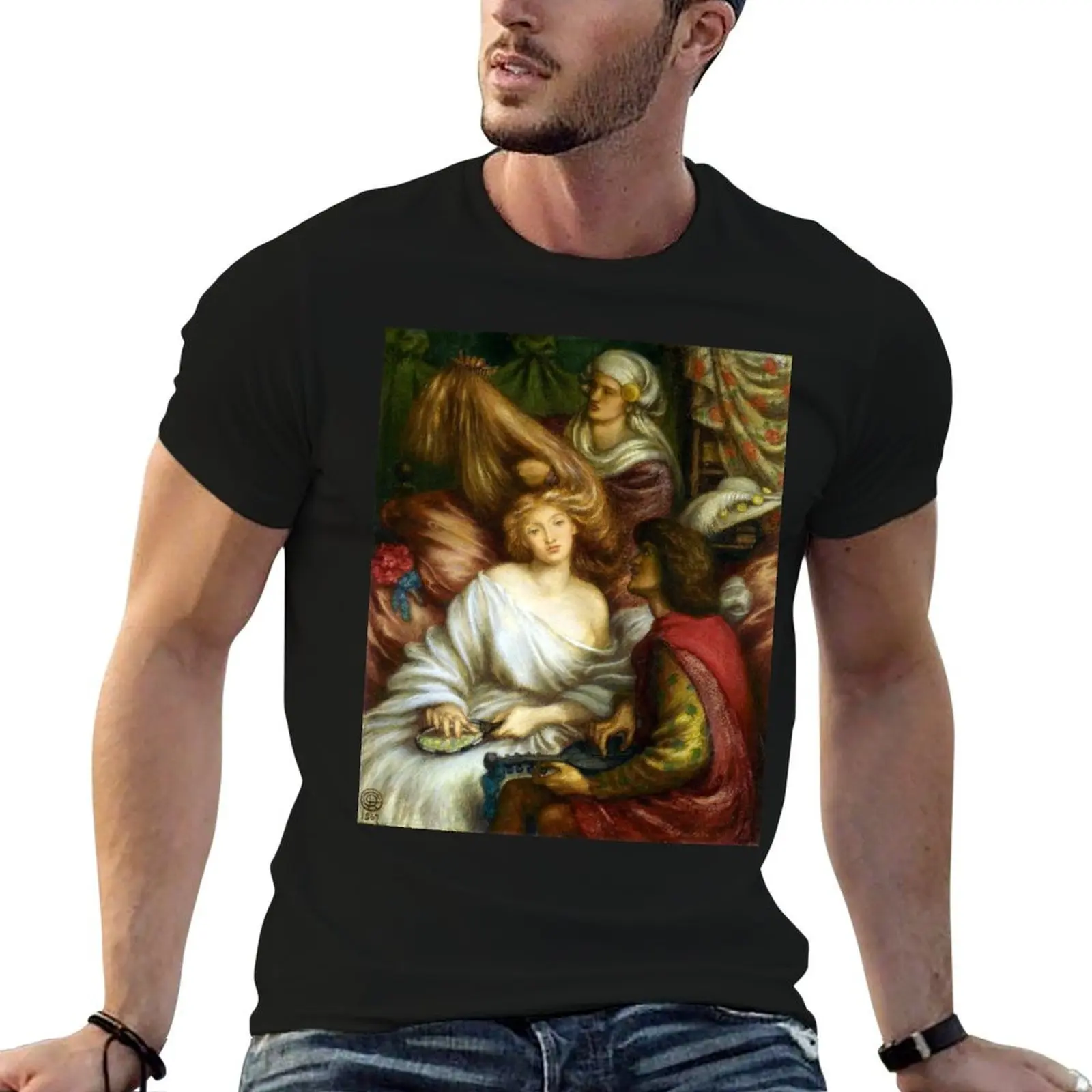 Camiseta Dante Gabriel Rossetti Morning Music, camisetas engraçadas, camisetas masculinas, camiseta de designer