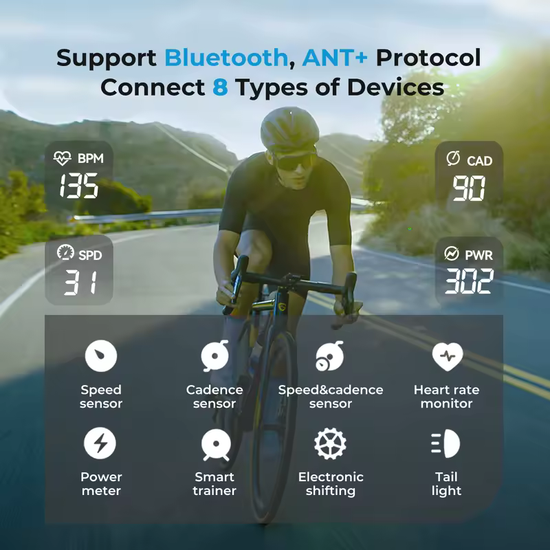 GEOID CC600/CC700 Bike Computer Wireless Color Screen Bicycle Speedometer ANT+ WIFI Cycling Speedometer IPX7 Waterproof Odometer - Image 4