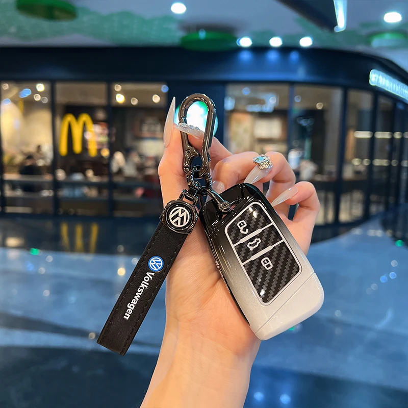 

New Car Key Case Cover Bag For VW Volkseagen Passat B8 Magotan For Skoda Superb A7 Kodiaq Seat Shell Fob