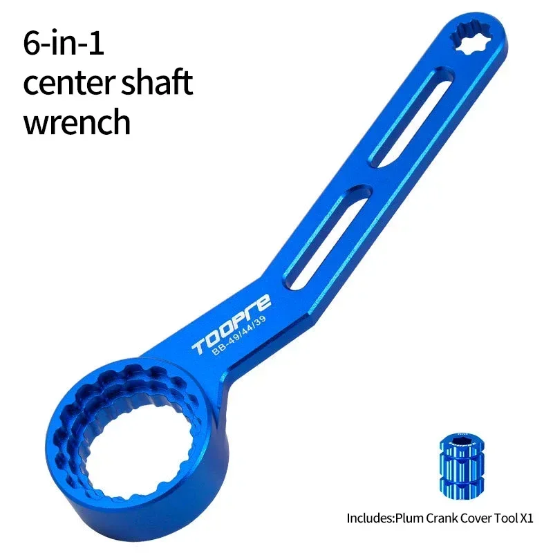 TOOPRE 6-in-1 Bottom Bracket Wrench Tool BB49 BB44 BB39 MTB Road Bike Crankset Bearing Installation Removal Spanner Cycling
