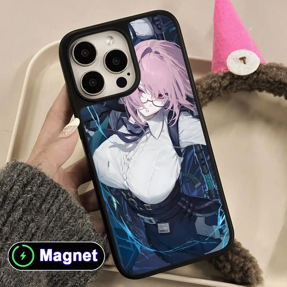

ZZZ Yanagi Matte Surface Magsafe Mobile Phone Case for iPhone 17 16 15 14 13 12 11 Air Pro Max Plus Colorful Cover