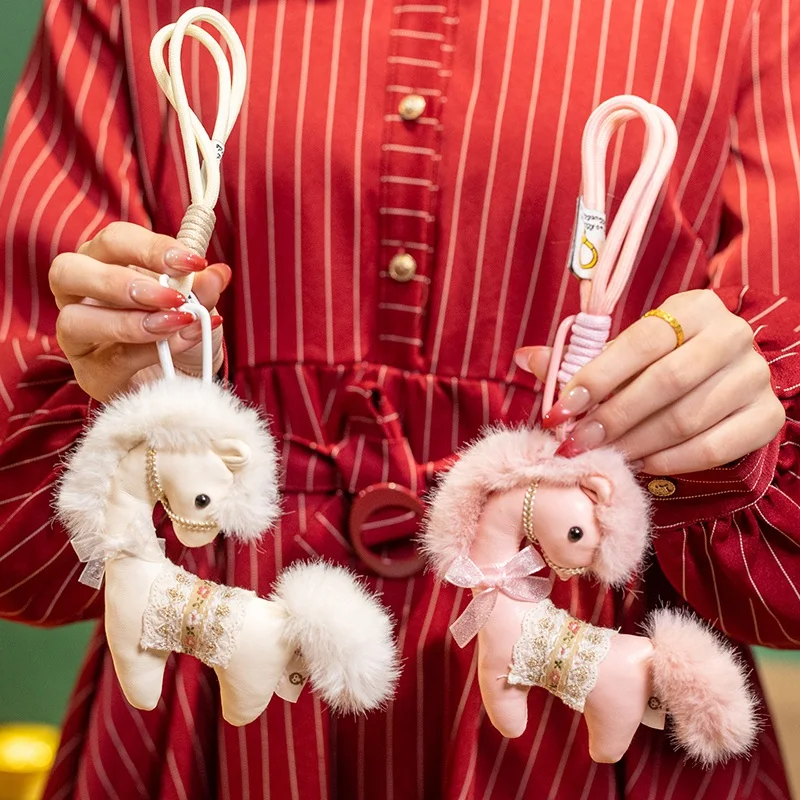 14 センチメートル西洋カウボーイポニーぬいぐるみ絶妙な馬年ポニーペンダントキーチェンフェスティバルギフト幸運の装飾
