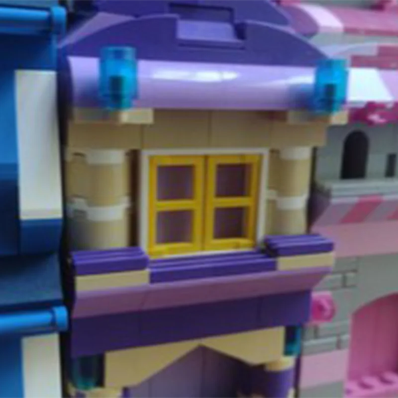 1244-delige Moc middeleeuwse luxe regenbooghuisscène bouwsteen aanpassen diy onderwijs montage kinderen speelgoed verjaardag verrassingscadeau