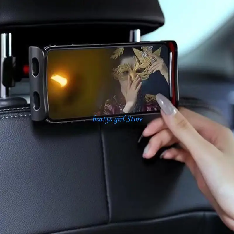 

C7AB Flexible Car Headrest Phone Holder Support Extendable Arm For Movie Game Reading