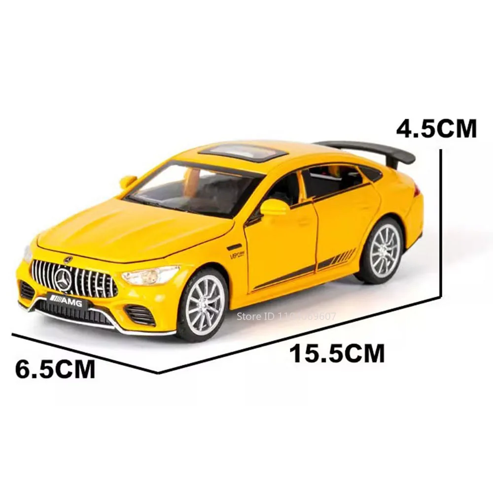 1:32 스케일 GT63S 스포츠 미니어처 자동차 모형 장난감 합금 다이캐스트 자동차 6개 도어 개폐 가능 라이트 후진 슈퍼카 어린이 선물