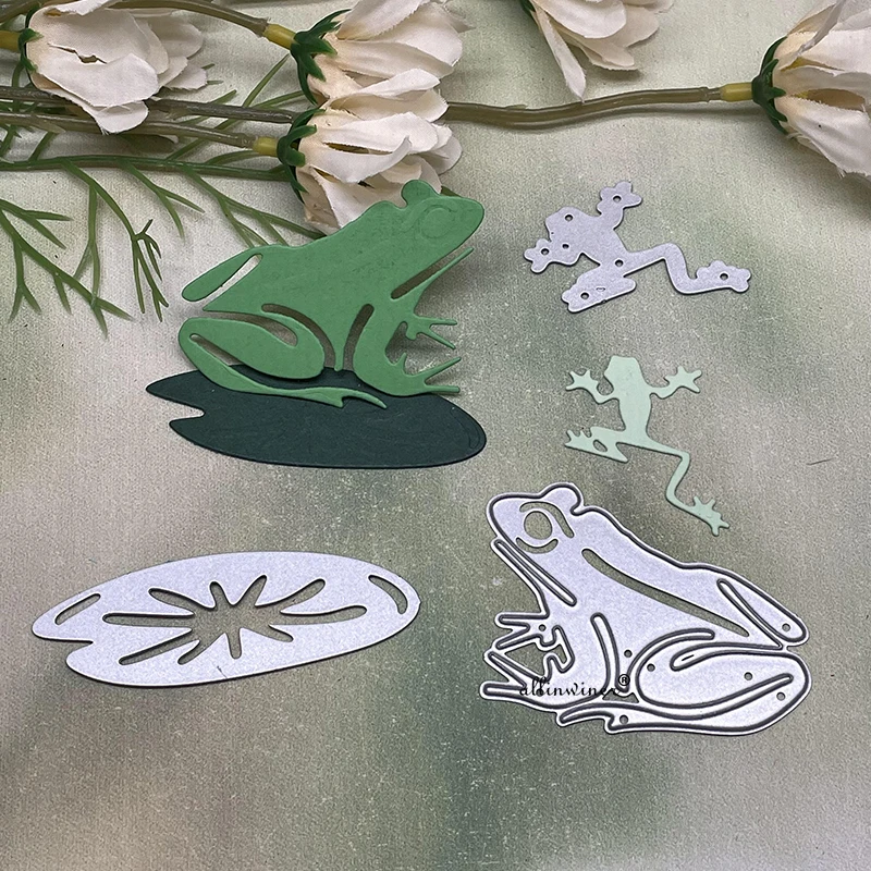 New Frog lotus leaf Metal Cutting Dies for DIY Scrapbooking Album Paper Cards Decorative Crafts Embossing Die Cuts