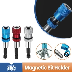 Hex Magnetic Screw Drill Tip Quick Locking Bit Holder Scewdriver Tool 1/4 Inch Guide Screwdriver Bit Extension Rod Wood Tools