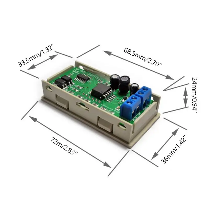 Dc 5v 12v 36 12vトリガーカウンターモジュールアキュムレータ4ビット赤0.56inデジタルチューブ