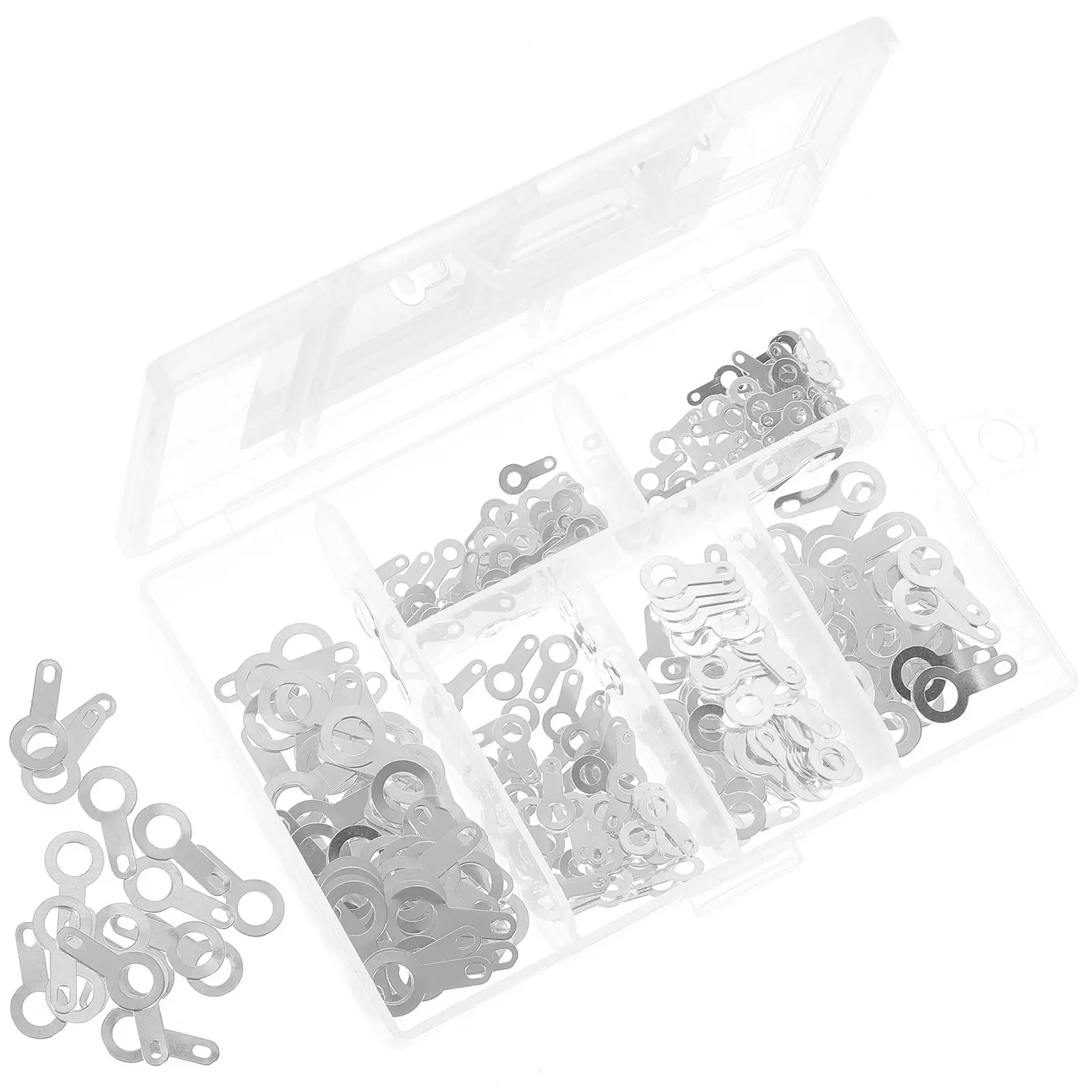 300Pcs Copper Plating Single-Head Soldering Terminal M2.2-M6.2 Flat Washer for Instruments Hardware Maintenance