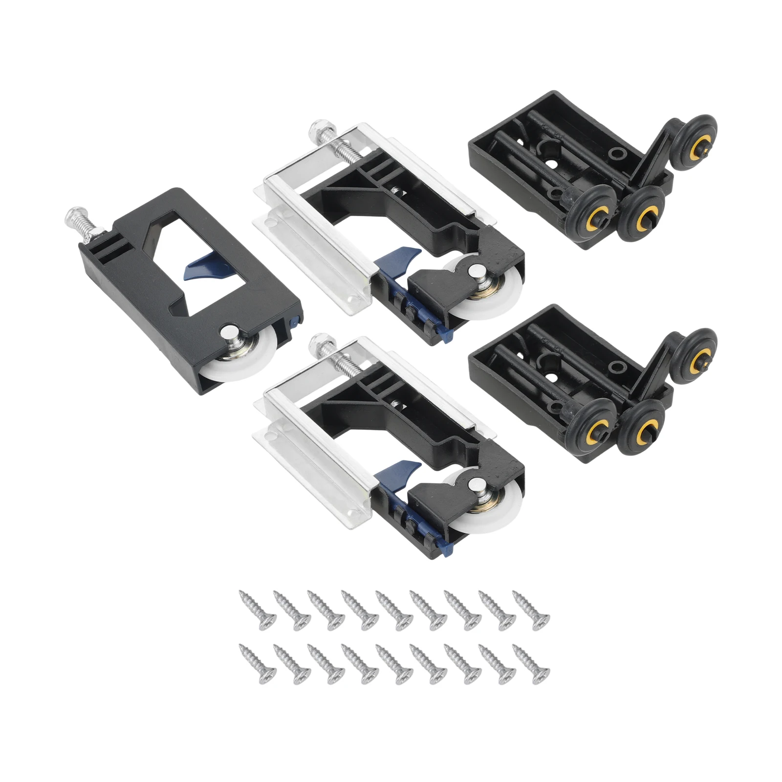 1Pc/Set Sliding Door Pulley Wheel Accessories Suitable for DIY Enthusiasts Core Lower/Upper Wheel for Sliding Door Black