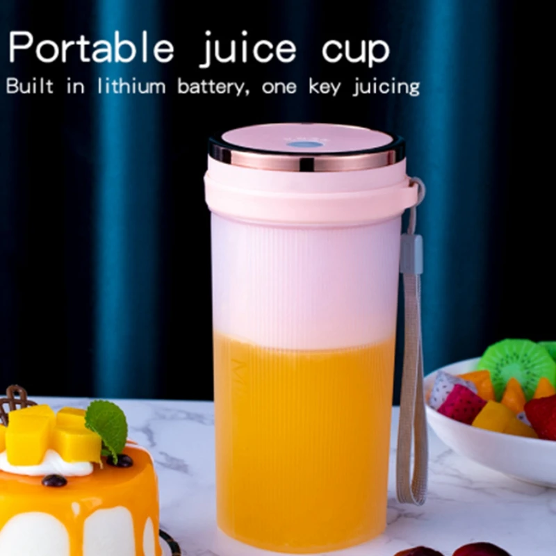 AD-Portable Electric Juicer USB Rechargeable Handheld Smoothie Blender Fruit Mixers Food Milkshake Juice Maker Machine