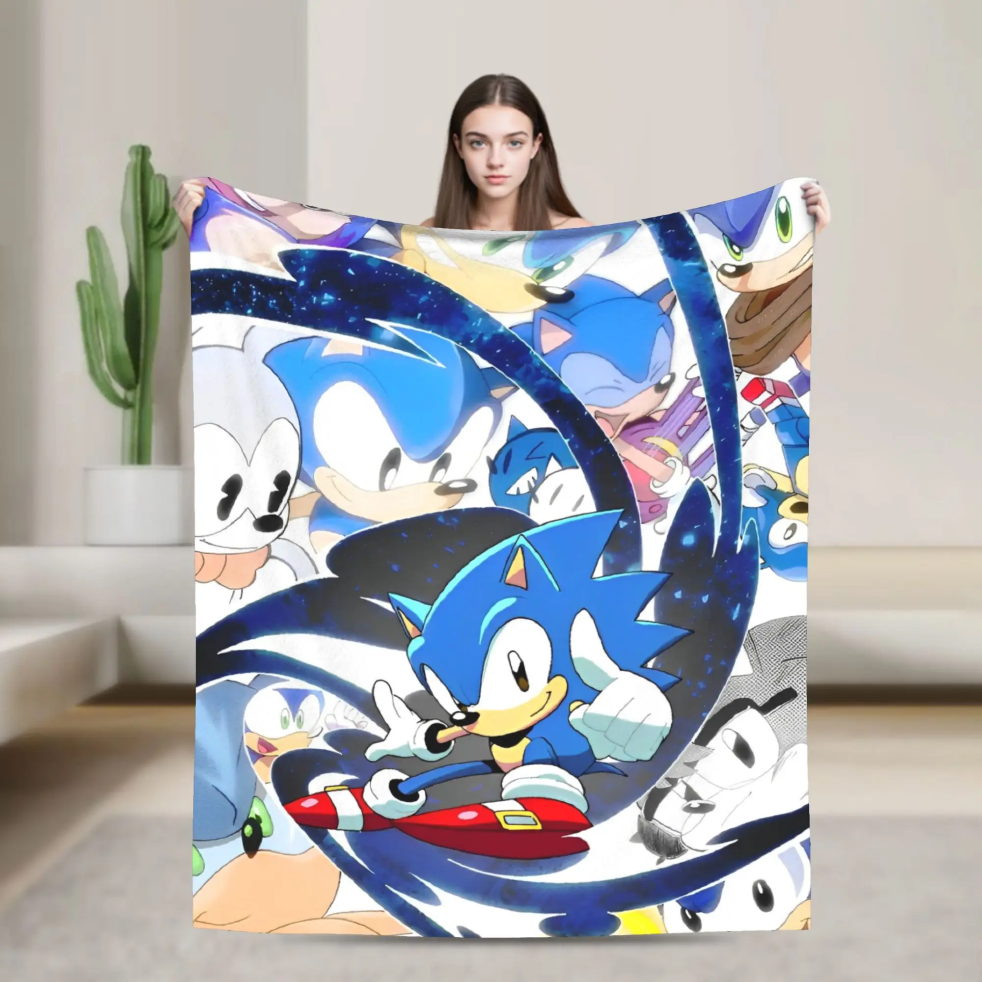 

Одеяла Hedgehog Shadow, нечеткие забавные теплые одеяла для покрытия стула, дивана, всесезонного