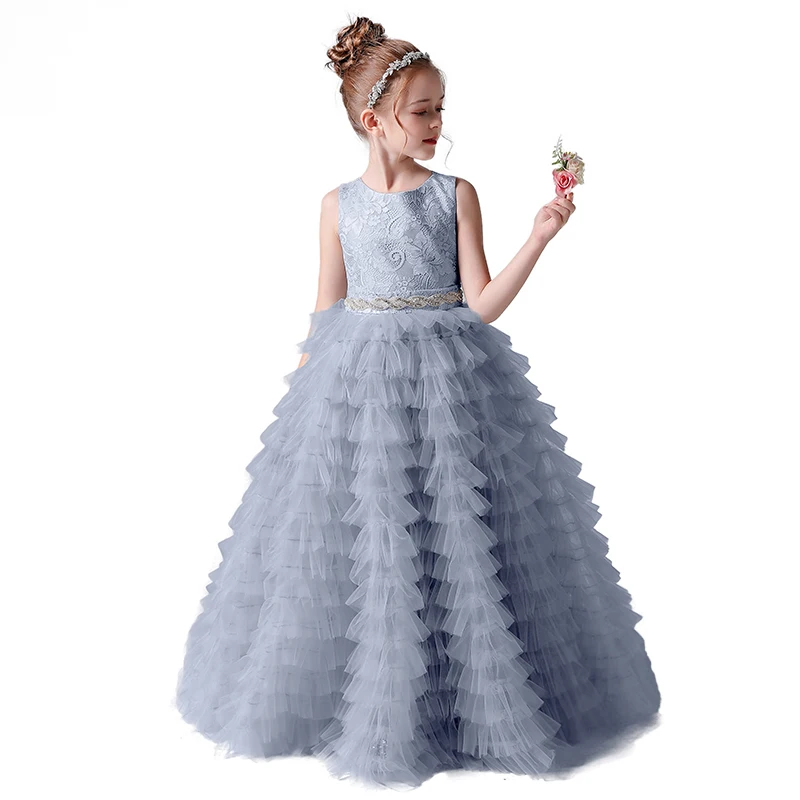 YZYmanualroom vestido de princesa para niños, vestido de alta gama para niñas, vestido de pastel de gasa esponjosa, se puede personalizar