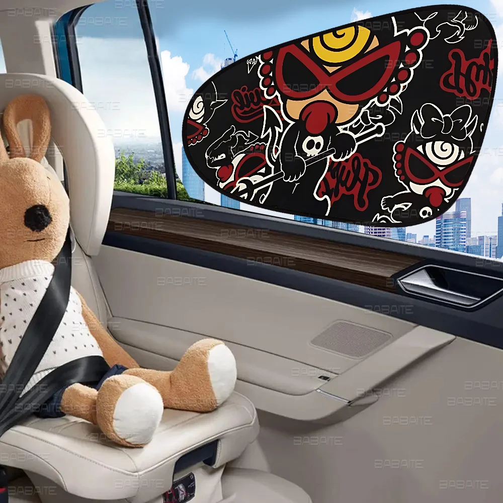 اليابان الموضة هستيري سيارة صغيرة ظلة الصيف نافذة السيارة غطاء الفيلم ظلة واقية من الشمس نافذة ظلة الستار Sunblock #5