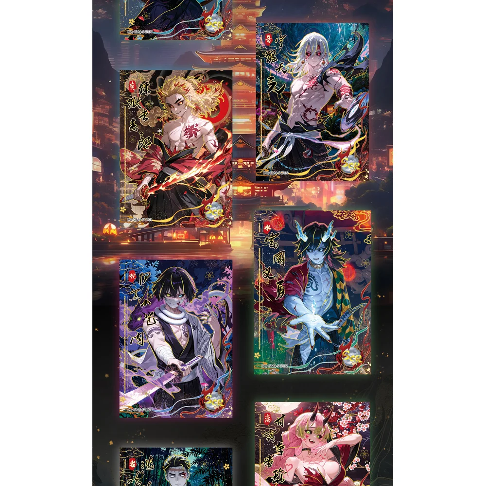 Douqu4 Demon Slayer การ์ด Booster Box TCG เกม SP หายากการ์ด Kimetsu Yaiba ตารางเล่นของเล่นสําหรับครอบครัวเด็ก Christma ของขวัญ