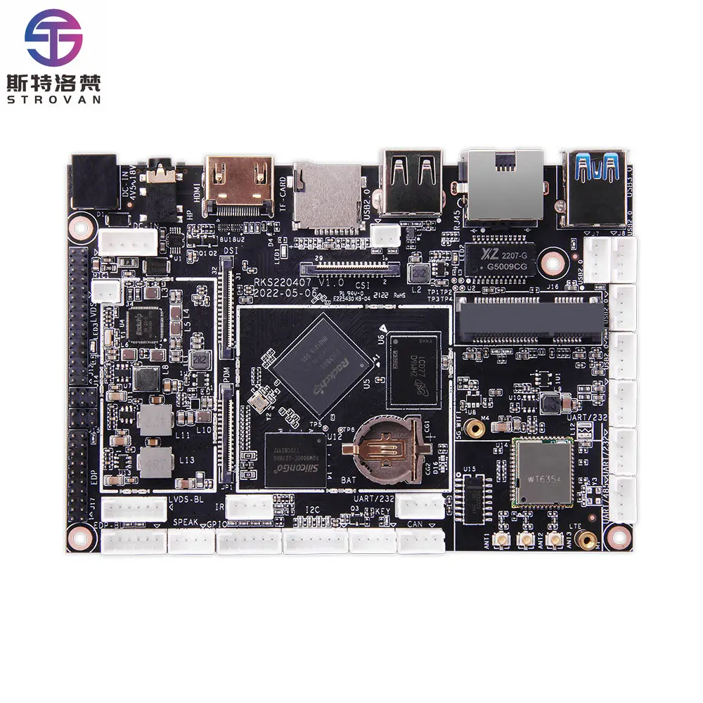 RK3566 Development Board Supports Linux Debian10/Android 11 System 4K Mini PC Box Computer with Cash Register Function
