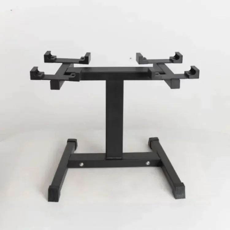 High-quality Gym Fitness Weightlifting Strength Training Equipment Two 20kg Adjustable Dumbbells and Dumbbell Brackets.