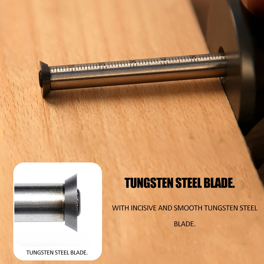 Multifunctional Woodworking Linear Arc Dual-Purpose Scribe Tool Parallel Line Drawing DIY Wood Working Tool
