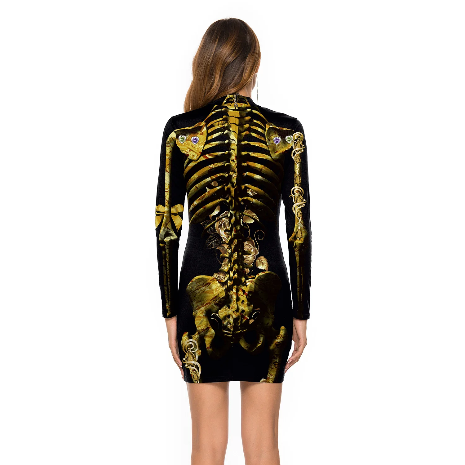 Costumi Cosplay di Halloween Bloody Skull Horror Role-play Dress Women spaventoso Sexy abbigliamento gotico abiti