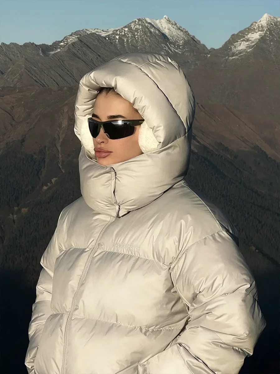 Women Light Luxury Climb Mountains Pike Cotton Jacket -15℃-0℃ Winter New Woman Trendy Loose Thick Warm Comfortable Casual Jacket