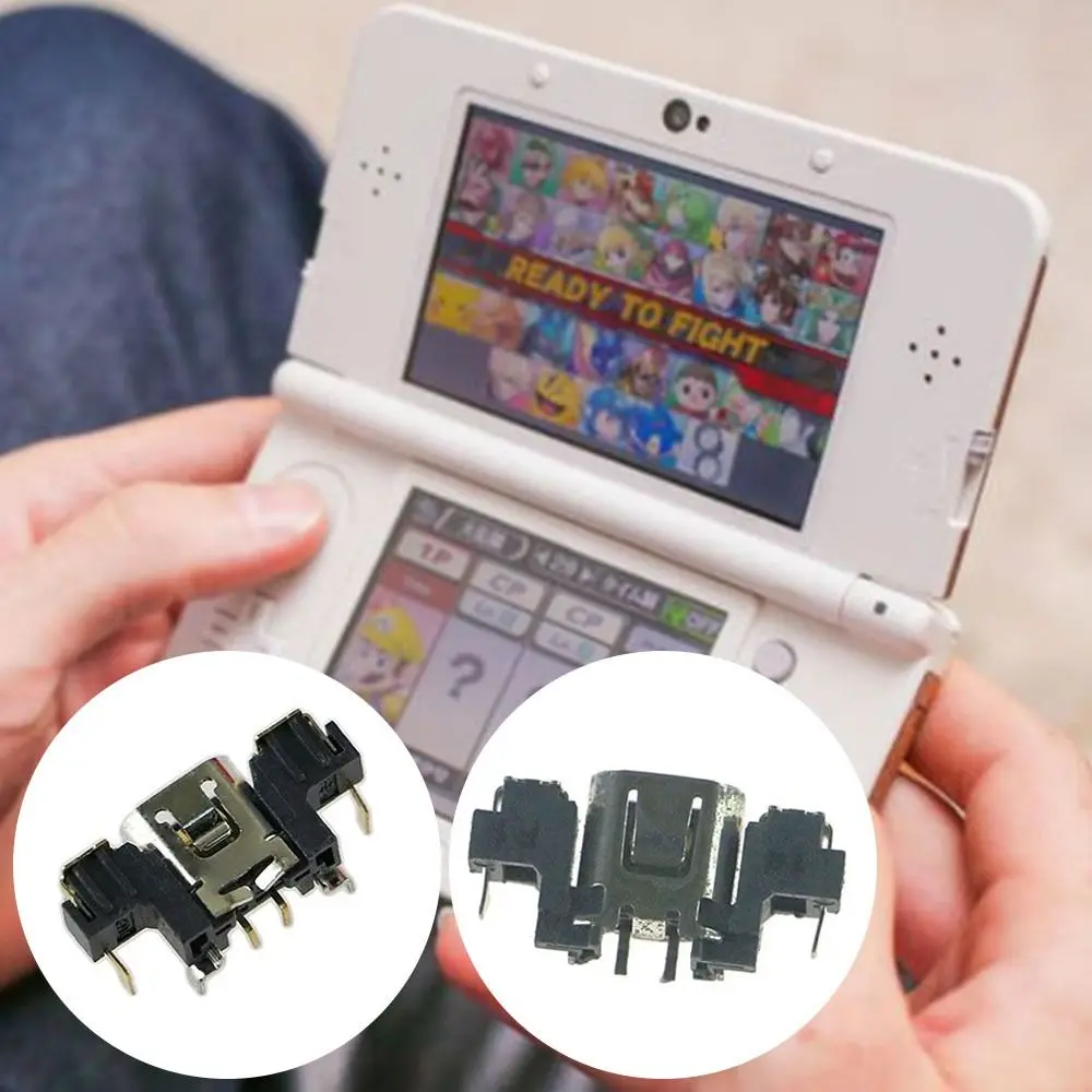 Universal Charging Port Spare Parts Repairing Power Supply Port Origin Console Power Jack for 3DS/3DSXL/NEW3DS XL/NEW3DS LL
