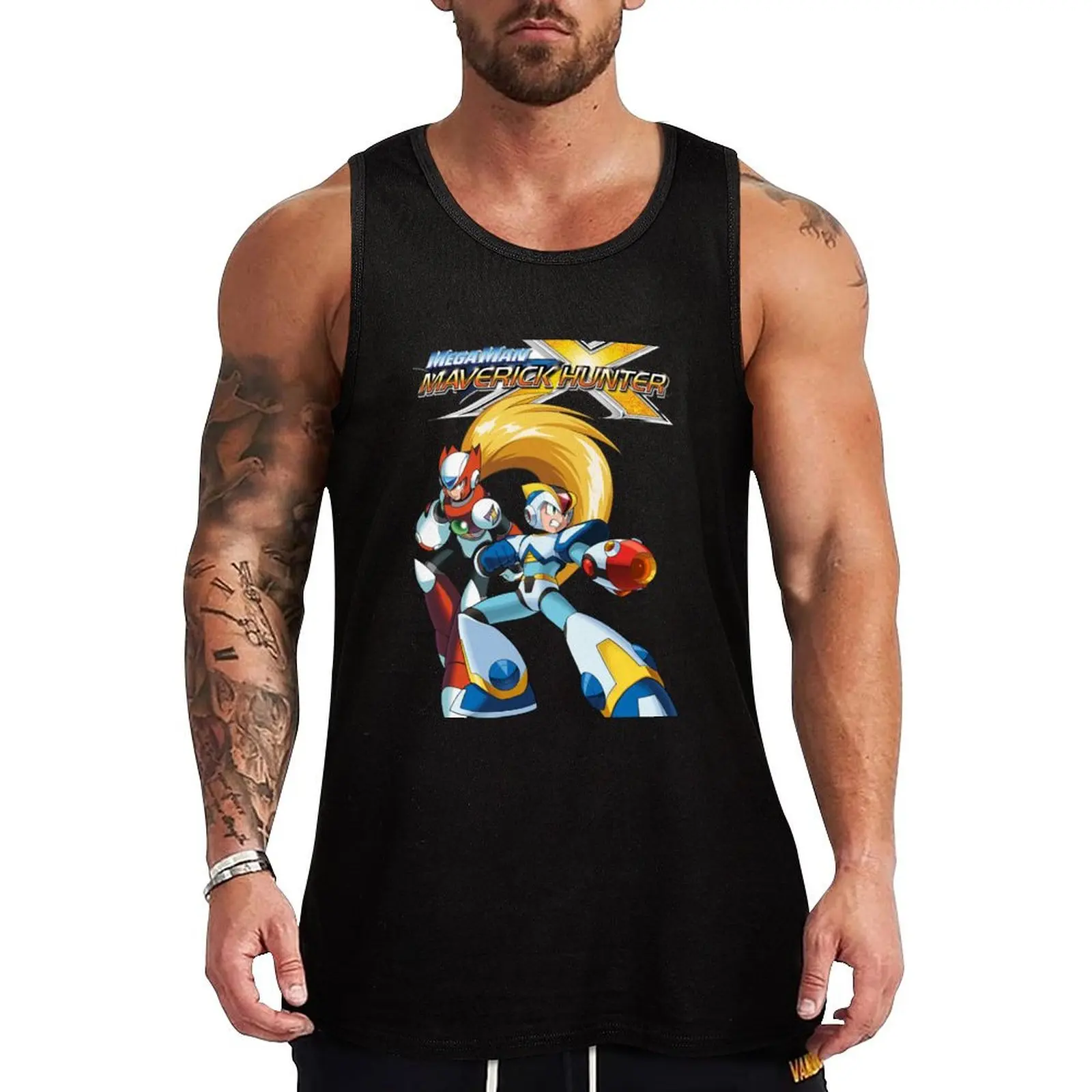 

Mega Man: Maverick Hunter X Tank Top Anti Shrink Tank Top Durable Casual Sleeveless Shirt