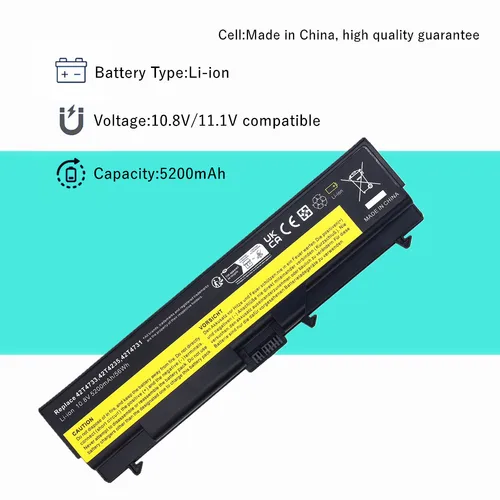 Imagen 2 del producto Batería del ordenador portátil para Lenovo ThinkPad E50 E40 SL410 SL410 SL510 T410 T410i T510 T510i W510 W520 T420 E420 E520 L410 L512 L412