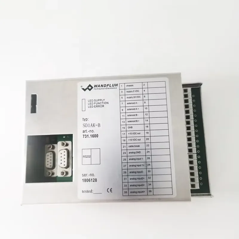 Compatible for Benninger Wandfluh SD1AK-B SD1AK Warping Machine Oil Pressure Control Board Spare Parts Compatible for Karl