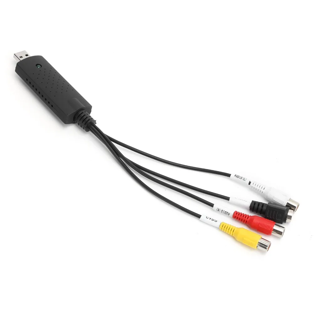 USB 2.0 Audio Video Converter Plug and Play Black USB Video Converter Portable for for Windows XP/Vista/7/8/10/Linux Converter