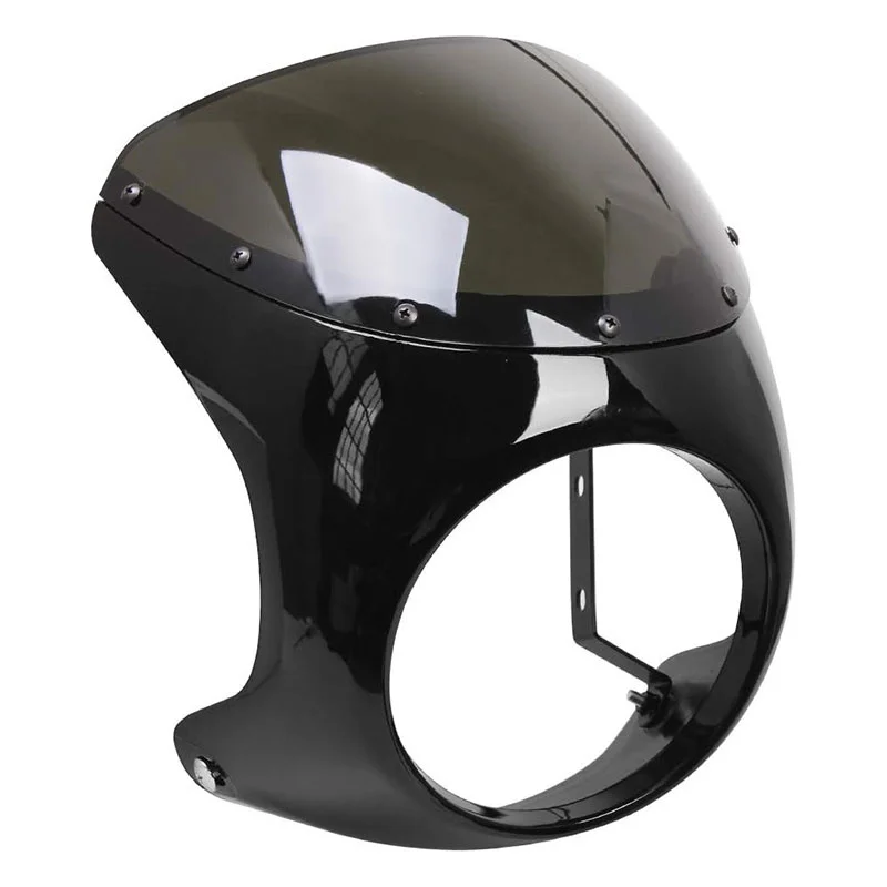 7 Inch Headlight Shade Fairing Motorcycle Front Headlight Cover Retro Waterproof Anti-fall Fairing Modification Accessories image 2