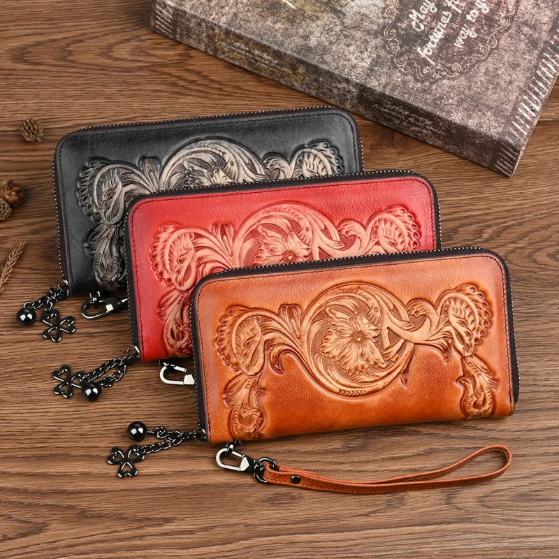 lomcel-ty24-layered-cowhide-women's-wallet-new-multi-functional-zippered-handbag-with-retro-ethnic-style-leather-pouch